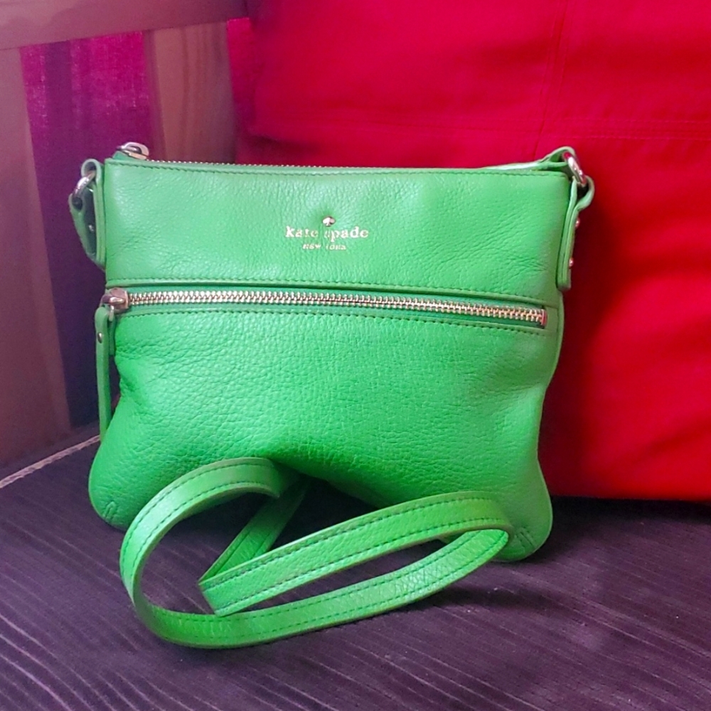 Kate Spade cross-body, bright green